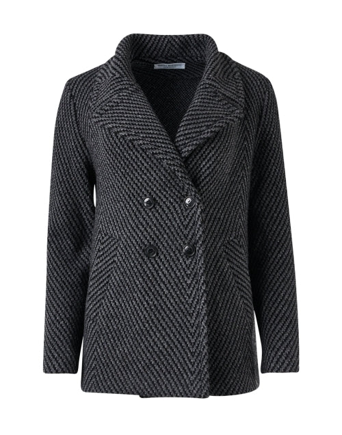 Tratto Grey Chevron Jacket