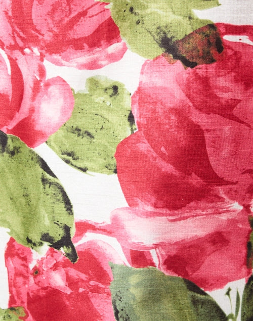 Diplomat Pink and Green Floral Print Dress