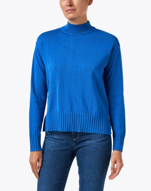 Eden Blue Cotton Silk Sweater