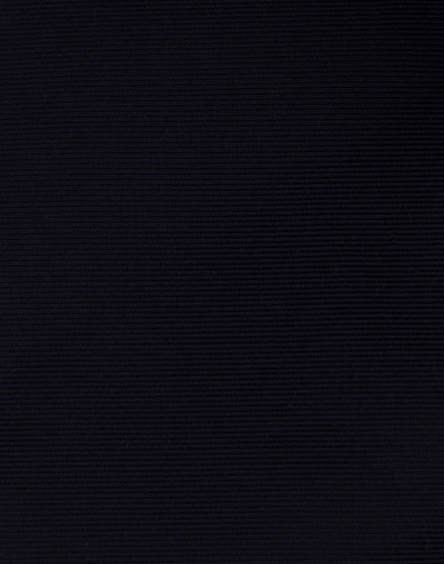 Navy Wide Satin Ribbed Belt