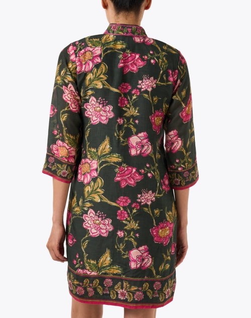 Bennett Pink and Green Floral Tunic Dress