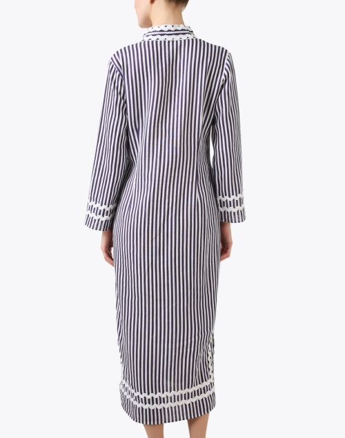 Navy and White Striped Kaftan