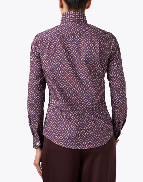 Four Seasons Multi Geo Print Cotton Blouse