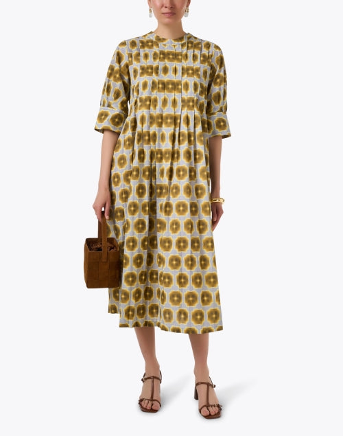 Multi Geo Print Cotton Dress