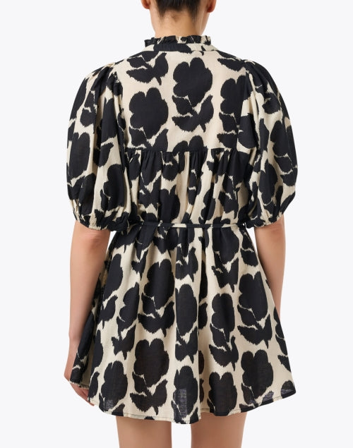 Wren Black and Ivory Print Dress