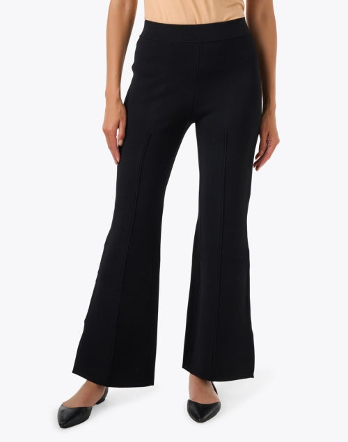 Petite Hana Black Pull On Flare Pant