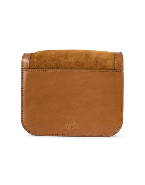 Desi Brown Suede Crossbody Bag