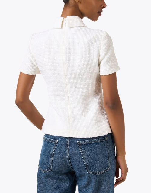 Stella Ivory Tweed Collared Top