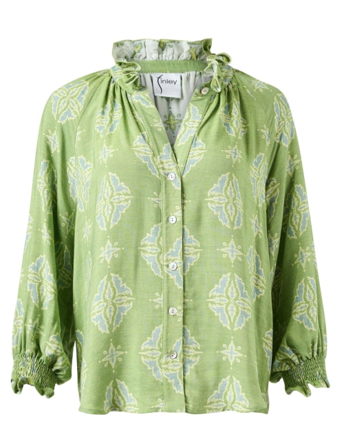 Fiona Green Print Top