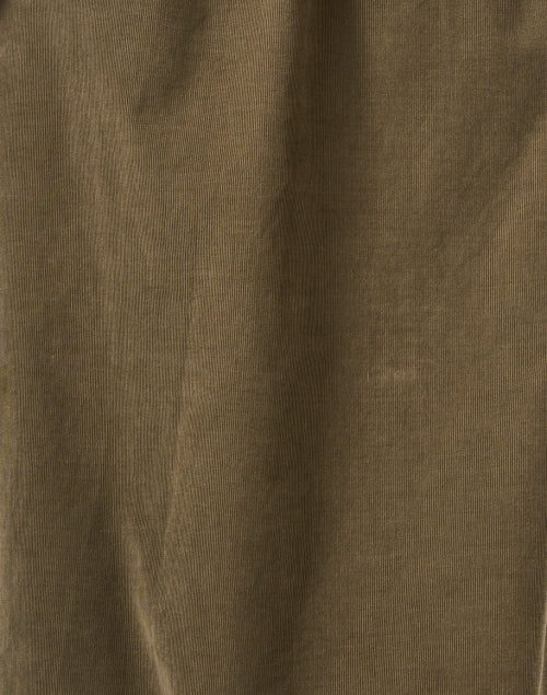 Green Corduroy Shirt Dress