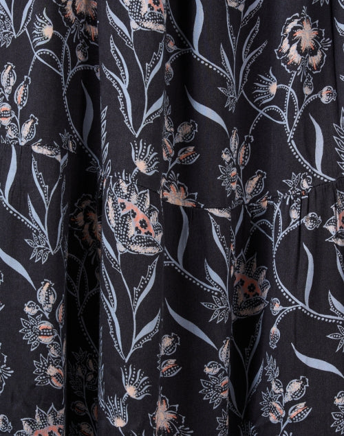 Emery Navy Print Shirt Dress