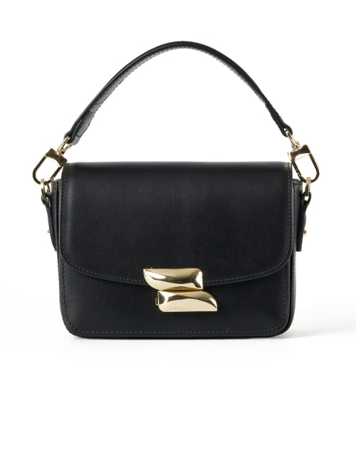 Frankie Black Leather Crossbody Bag