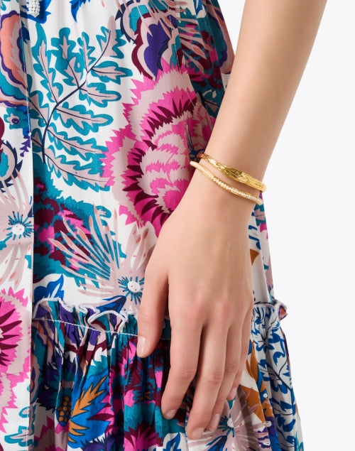 Gisele Gold and Pearl Cuff Bracelet