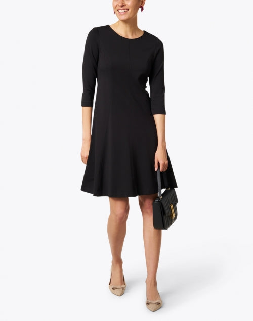 Hoda Black Stretch Knit Dress
