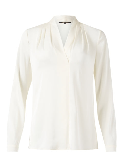 Nellie Ivory Silk Blouse