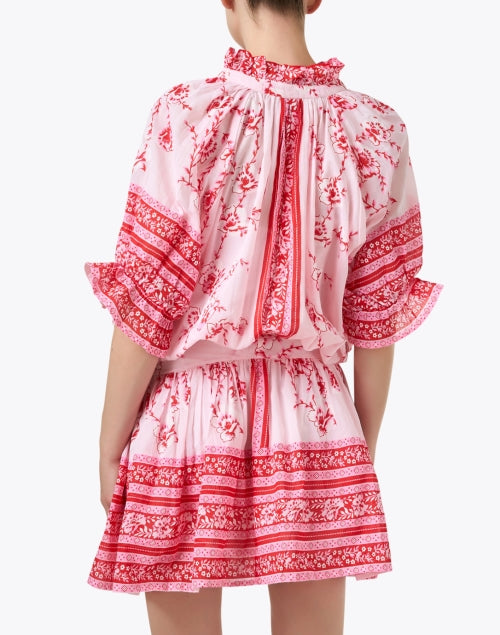 Blouson Red Print Dress
