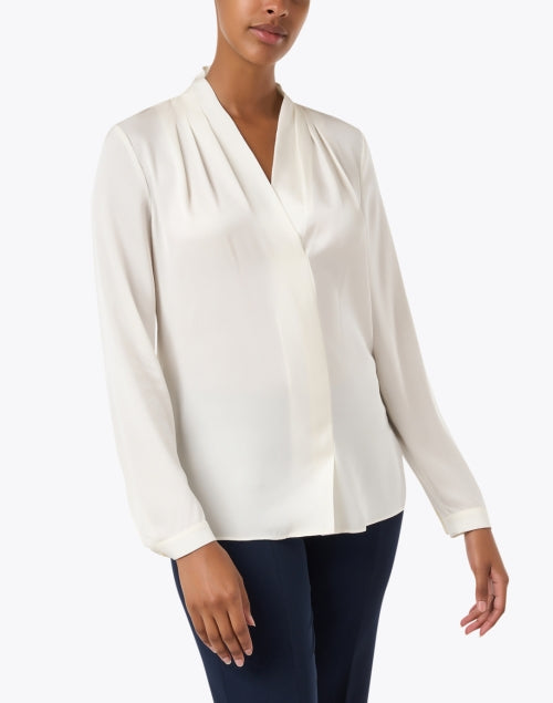 Nellie Ivory Silk Blouse
