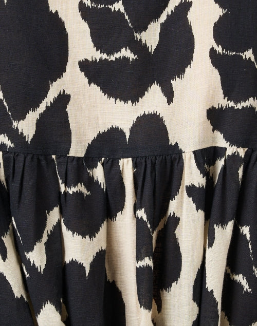 Wren Black and Ivory Print Dress