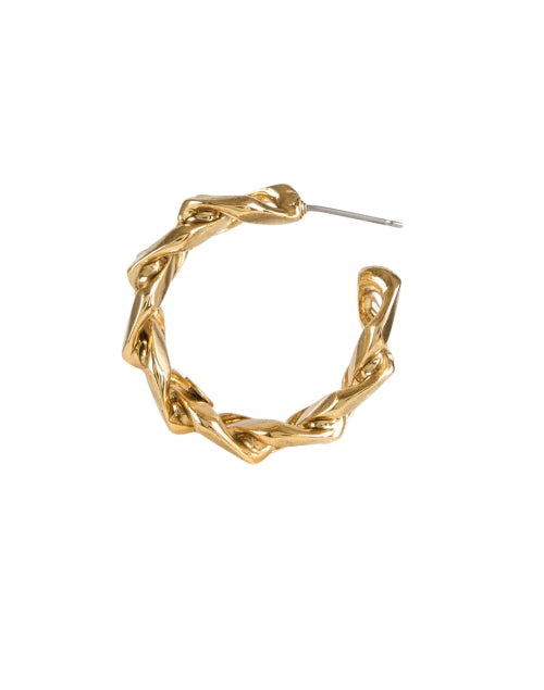 Maillon Gold Link Hoop Earrings
