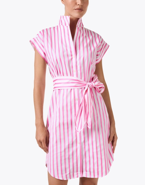 Pink and White Stripe Dress