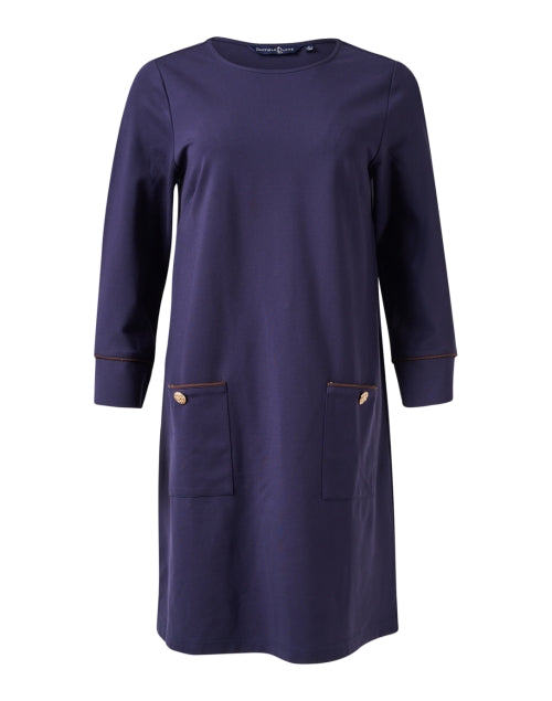 Caitlyn Navy Ponte Shift Dress