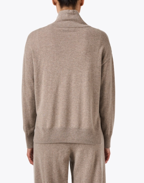 Scrivia Taupe Wool Cashmere Sweater