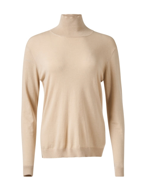 Kiku Beige Silk Wool Sweater