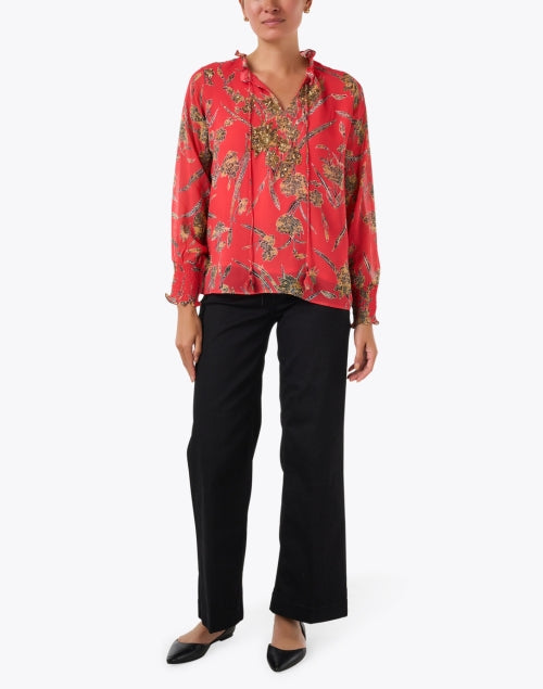 Black Stretch Wide Leg Jean