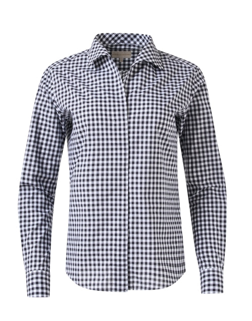 Signature Black and White Gingham Cotton Shirt