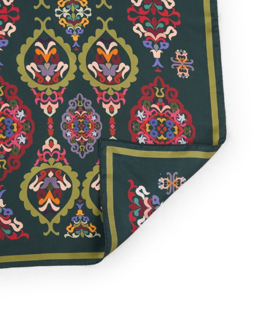 Multi Abstract Print Silk Scarf