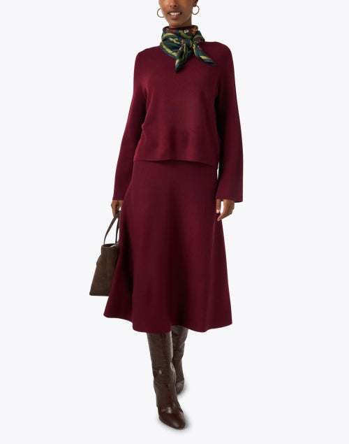 Multi Abstract Print Silk Scarf