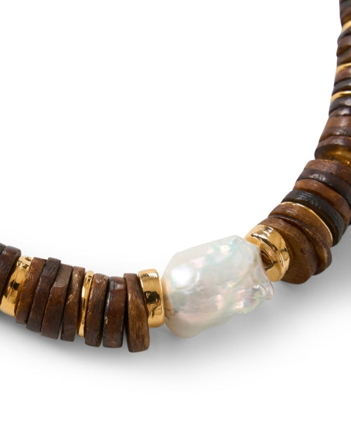 Bilbao Brown Pearl Beaded Necklace