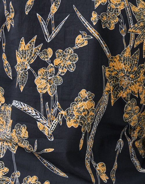 Charlie Black Floral Print Shirt Dress