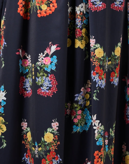 Amira Navy Butterfly Print Dress