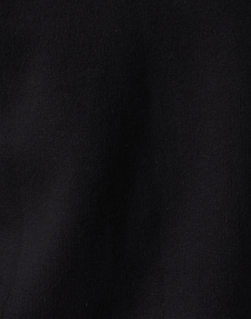 Black Cotton Cashmere Travel Coat