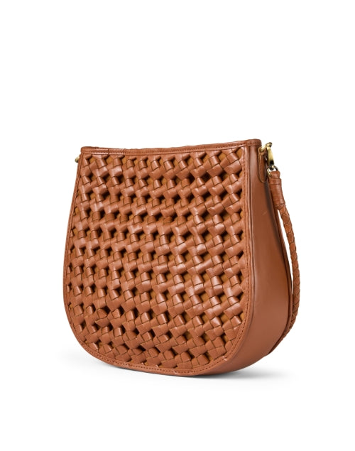 Alba Brown Leather Saddle Bag