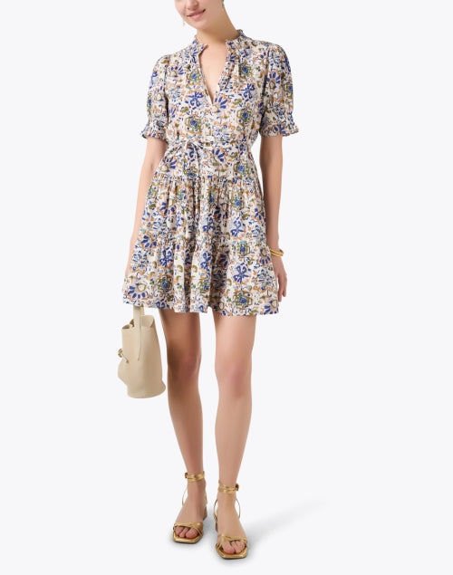 Cream Suede Belted Bucket Bag