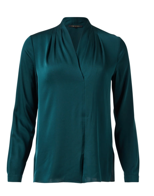 Nellie Green Silk Blouse
