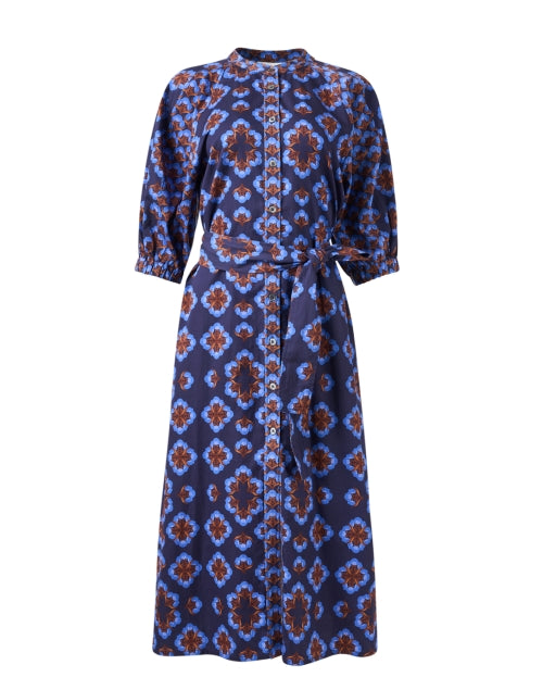 Mandi Indigo Print Dress