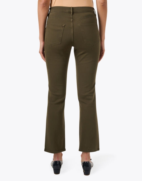 Olive Green Bootcut Ankle Jean