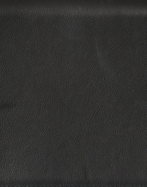 East/West Black Leather Crossbody Bag