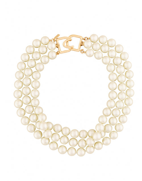 Pearl Triple Strand Necklace