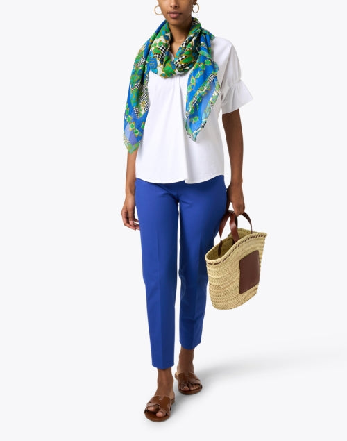 Crosby White Silky Poplin Top