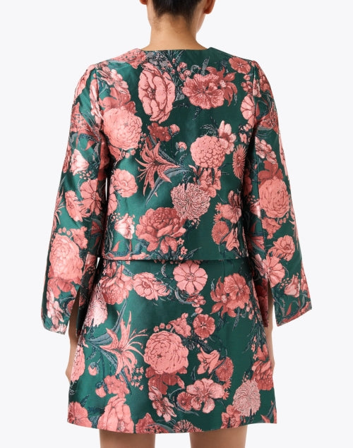 Kennedy Green and Blush Jacquard Jacket
