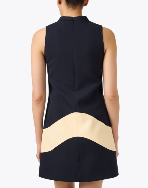 Regata Navy and Beige Shift Dress