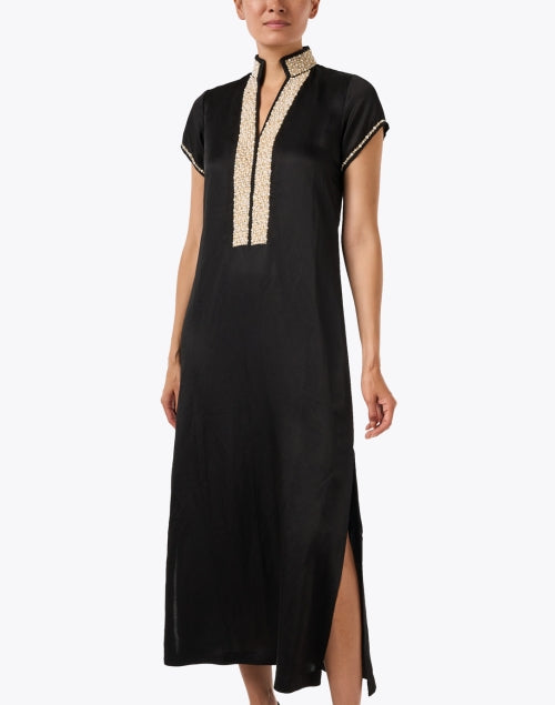 Pearl Black Beaded Dress