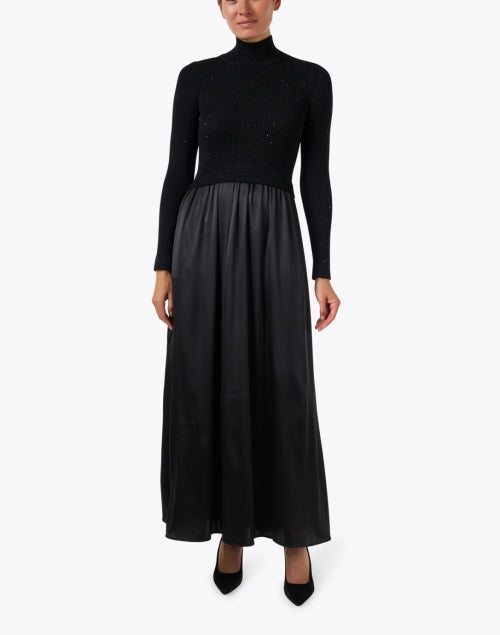 Black Wool Knit Dress