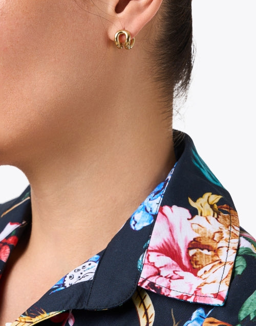 Asta Gold Huggie Hoop Earrings