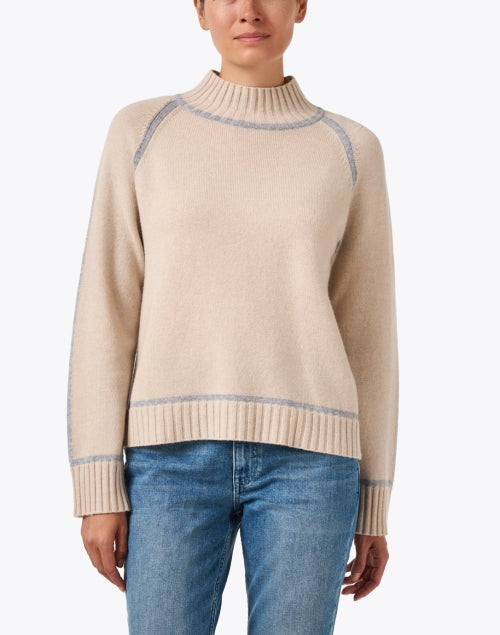 Pescara Beige Wool Cashmere Sweater