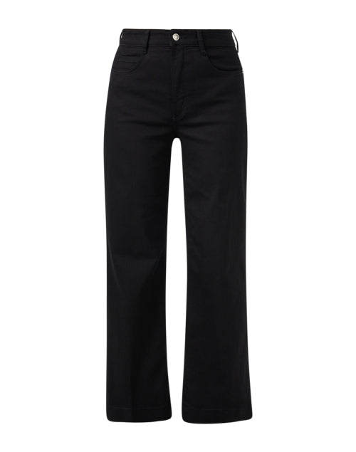 Black Stretch Wide Leg Jean